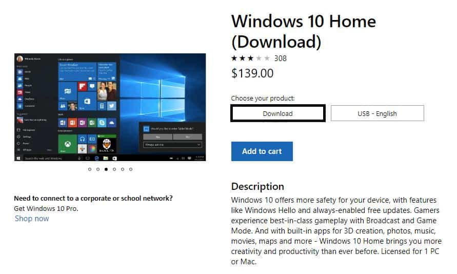 download windows 10 home for mac